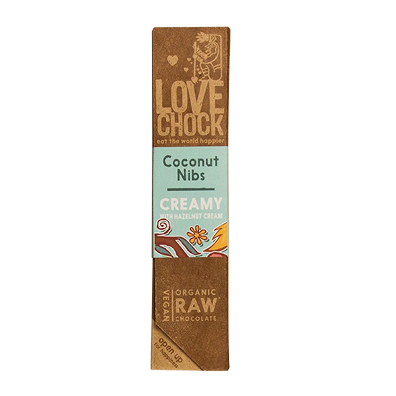lovechock 条形巧克力制品（榛子 椰子肉可可豆） 40g