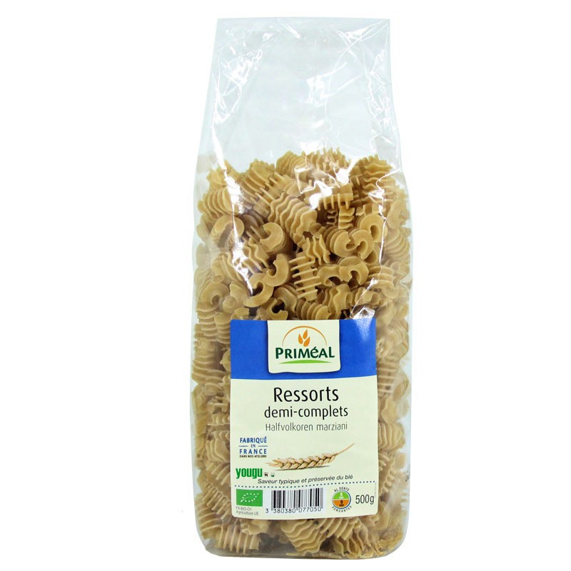 贝米芽 Primeal 弹簧形半全麦意大利面 500g