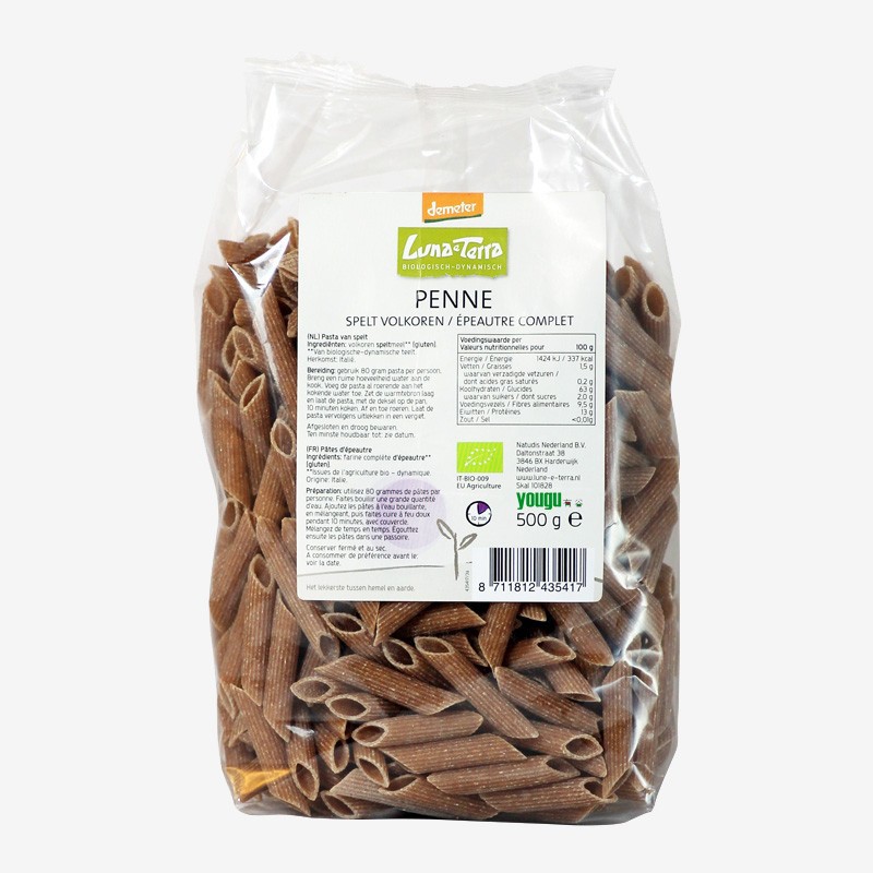 月神 Lunae Terra 斯佩尔特超有机意大利通心粉500g