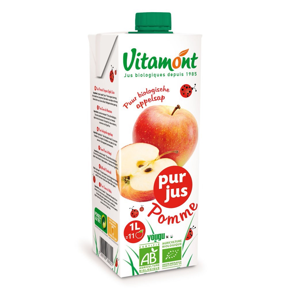 Vitamont 纯苹果汁1L