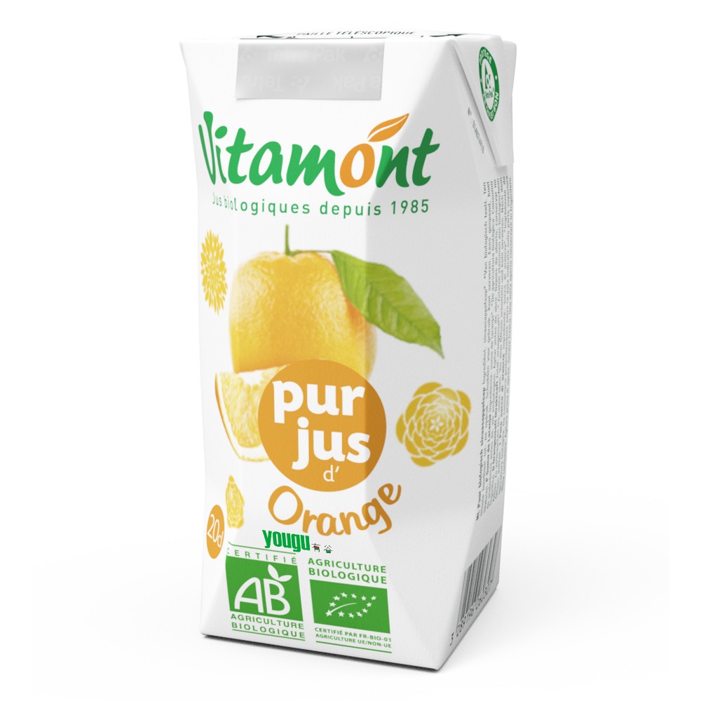 Vitamont 有机纯橙汁200ml