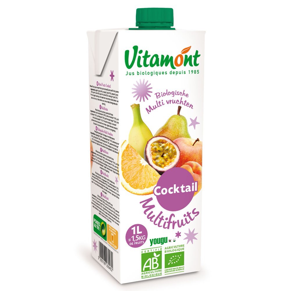 Vitamont 有机什锦混合果汁1L