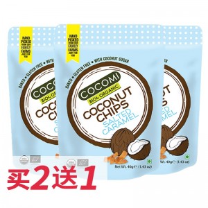 【买二送一】COCOMI 颗颗迷椰子片（焦糖味） 40g